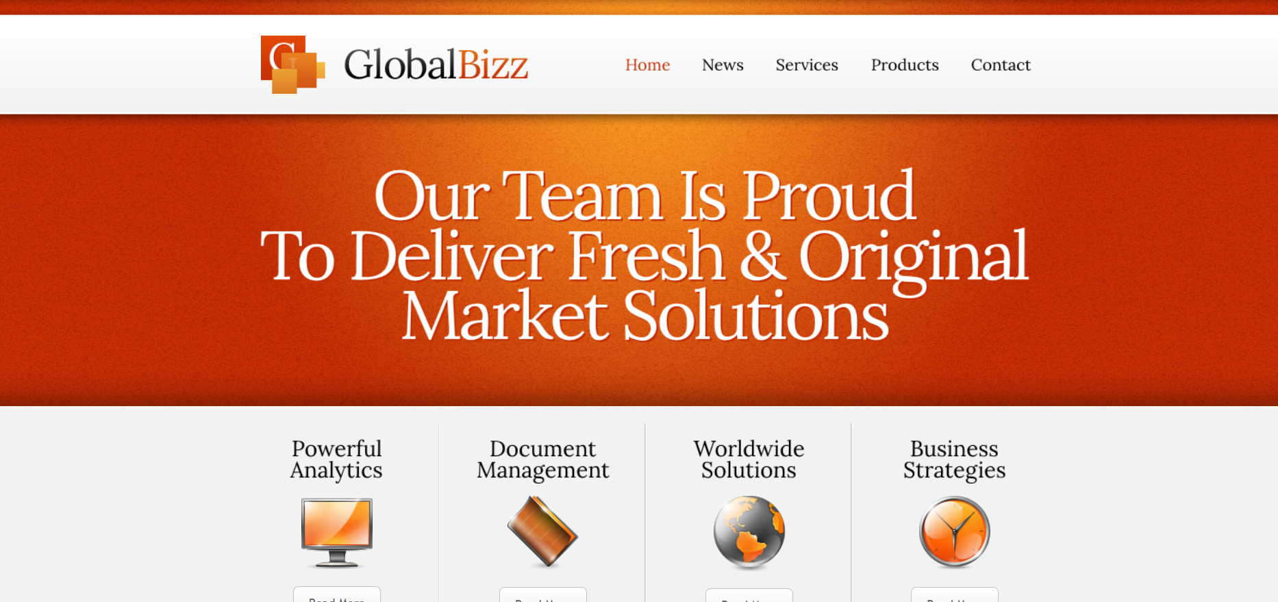 Шаблон сайта Бизнес №127