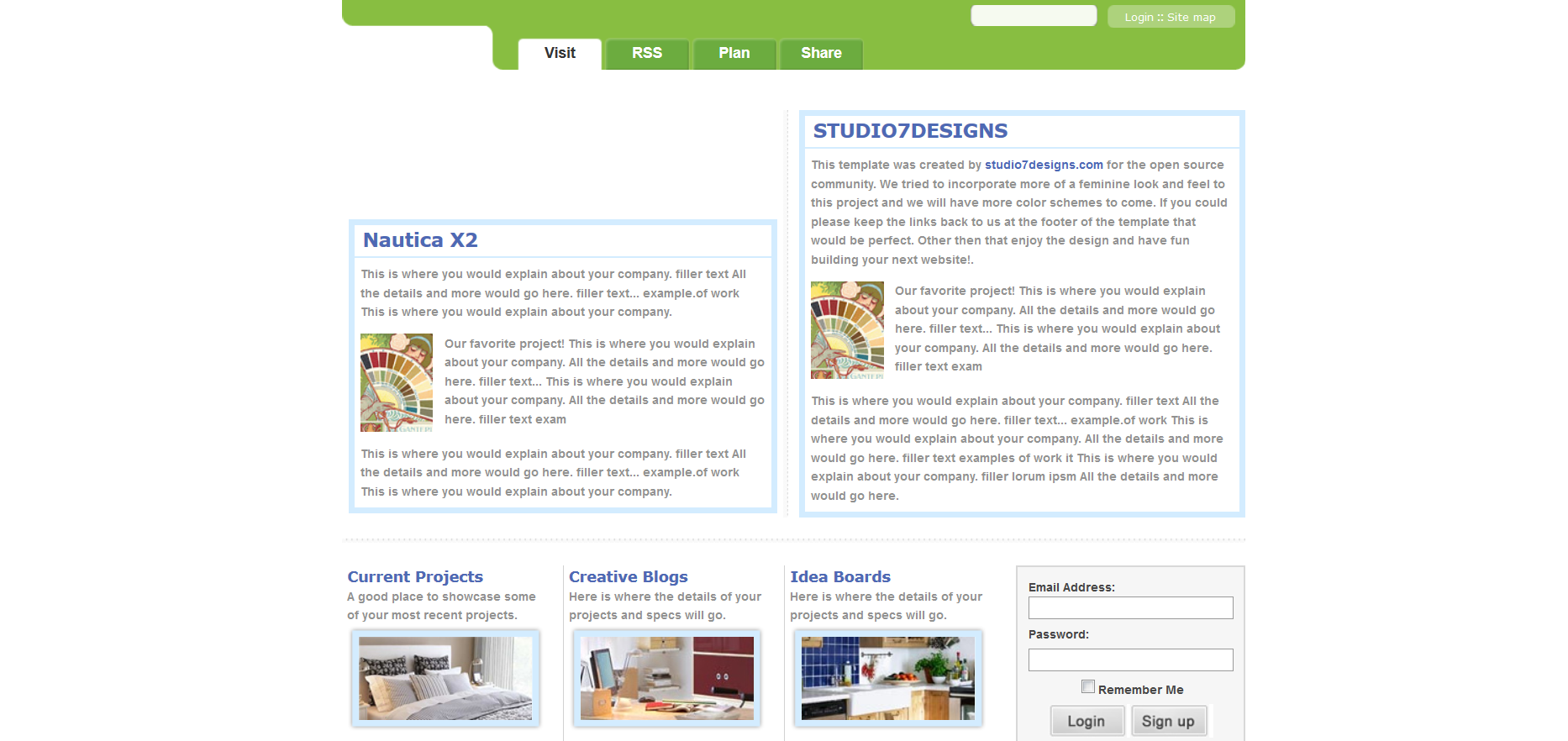 Шаблон сайта Дизайн №190