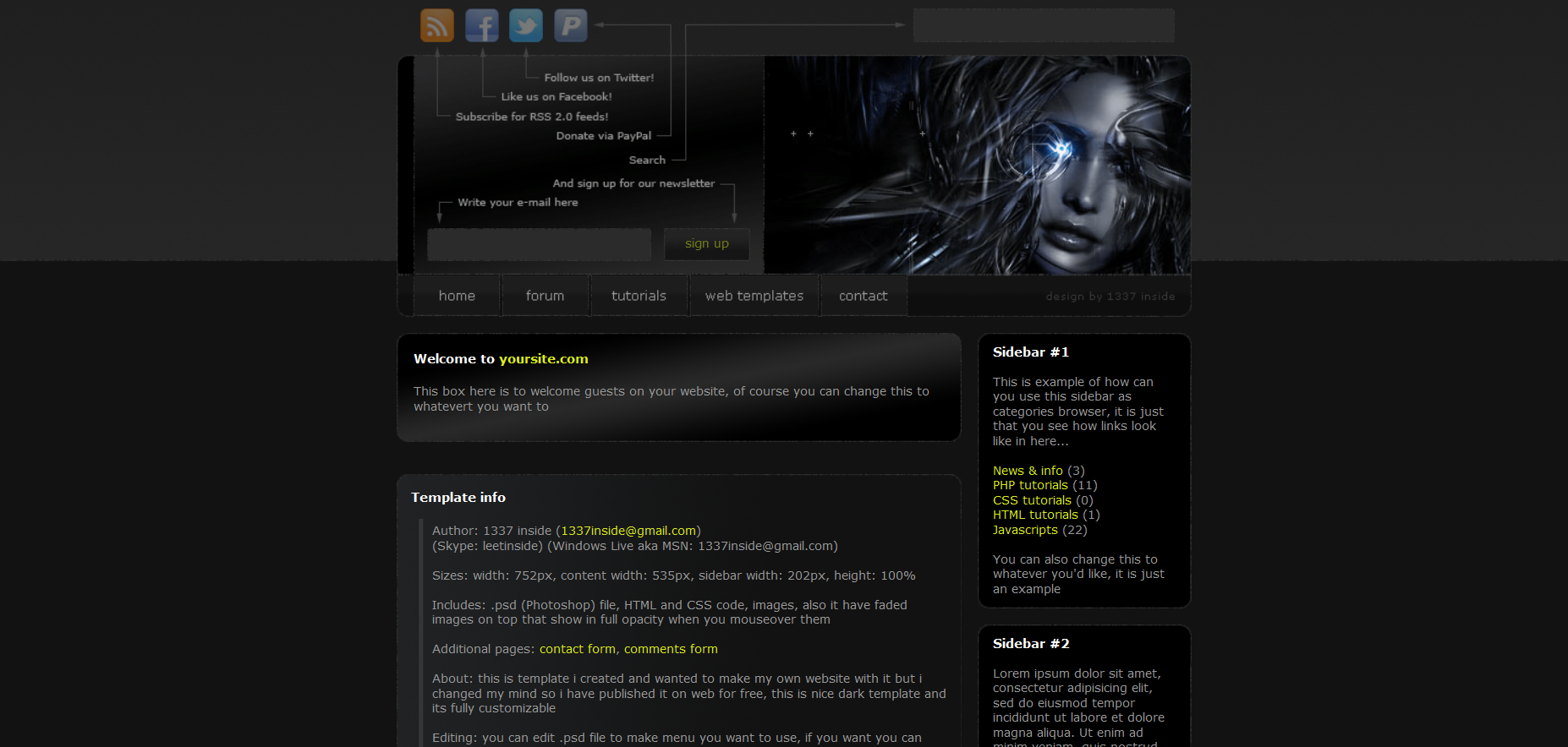 Шаблон сайта Веб №69